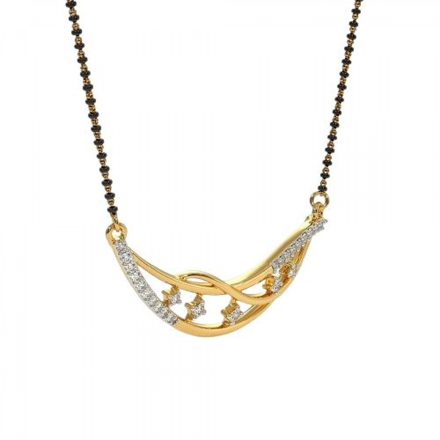 Grid Diamond Mangalsutra