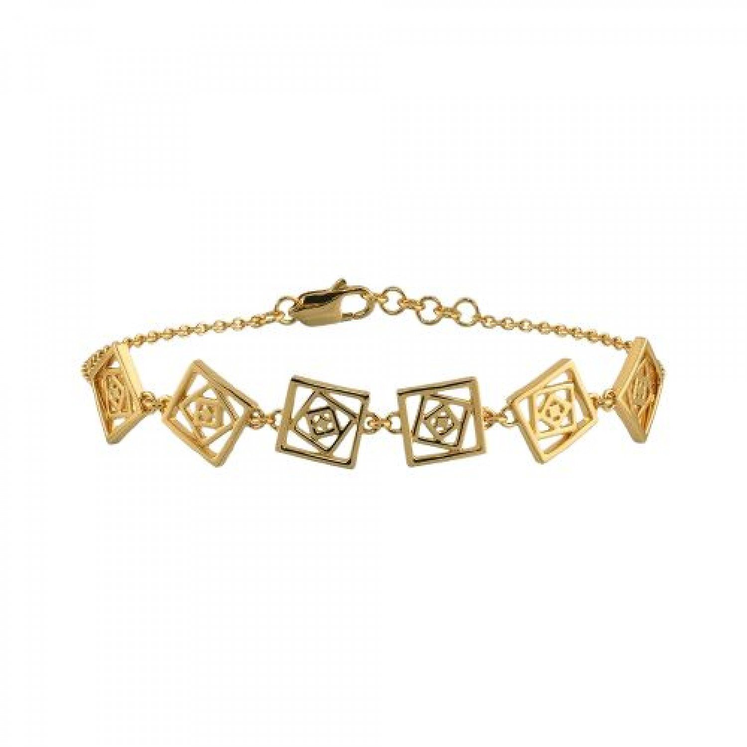 Prism Texture Gold Bracelet