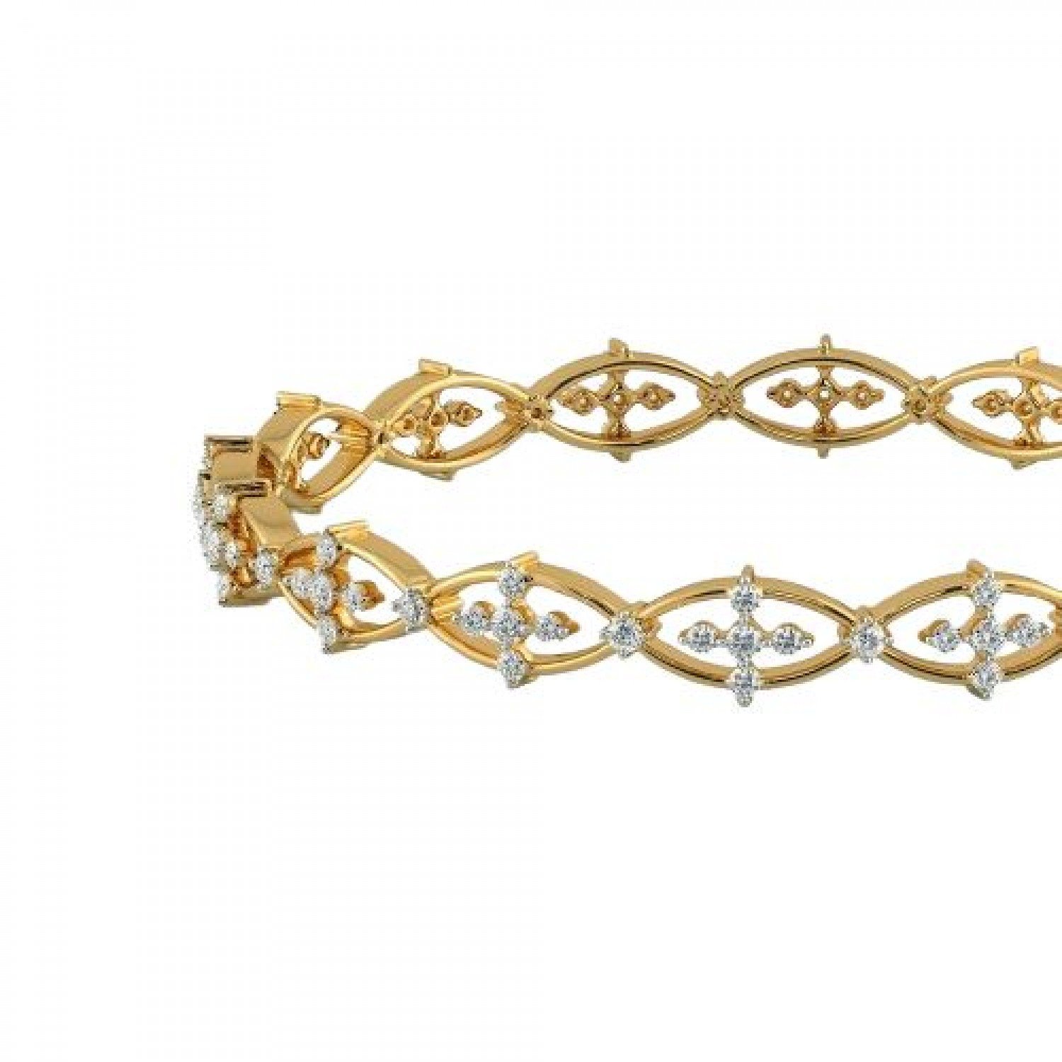 Eccentric Round Diamond Bangles Eccentric Round Diamond Bangles