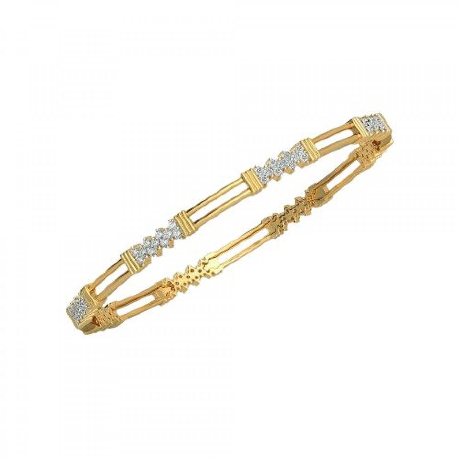 Intricate Round Diamond Bangles Intricate Round Diamond Bangles