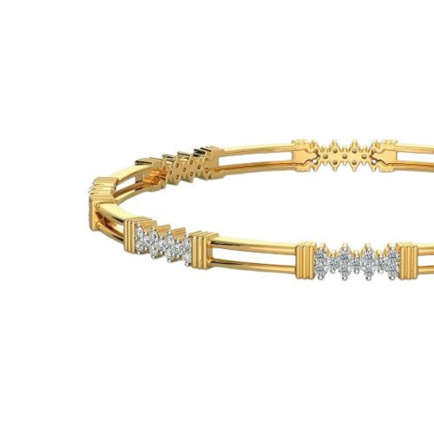 Intricate Round Diamond Bangles Intricate Round Diamond Bangles