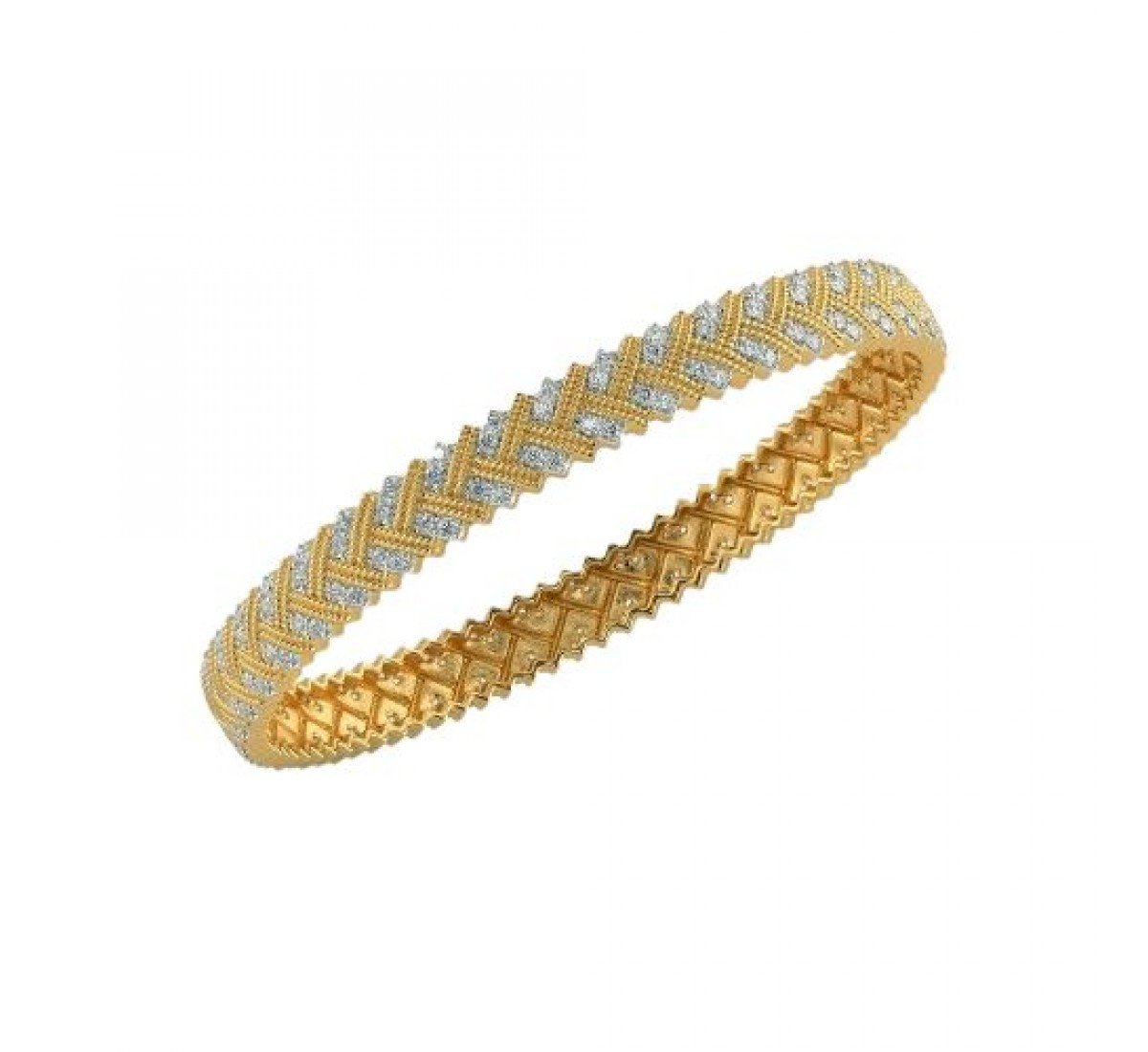 Fola Traditional Diamond Bangles