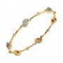 Modern Twine Diamond Bangles