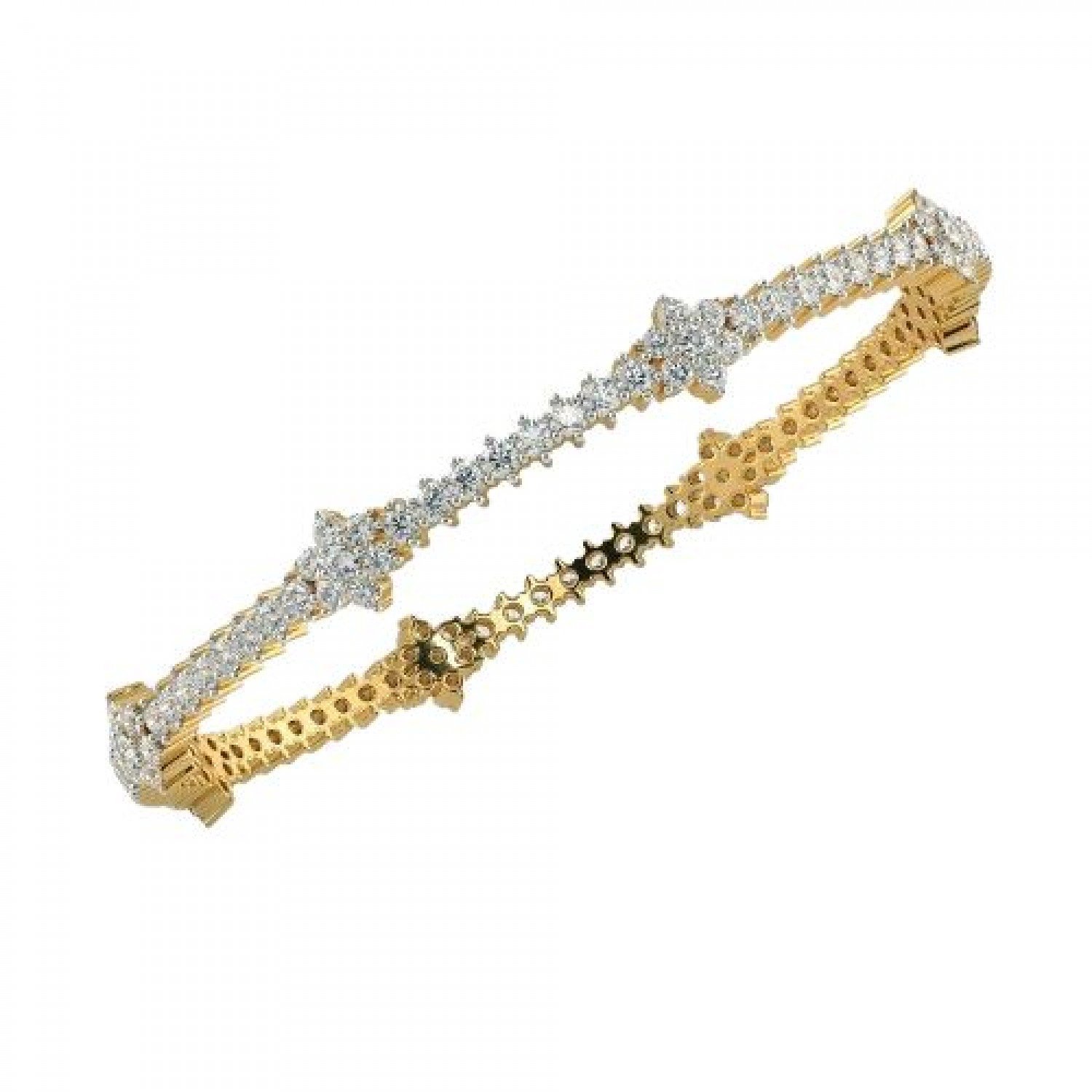 Creeper Blossom Diamond Bangles Creeper Blossom Diamond Bangles