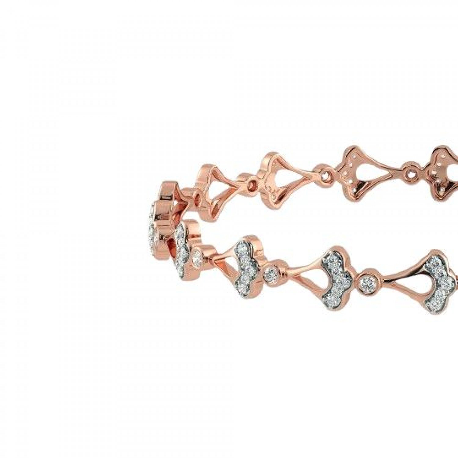 Carvings Swirl Diamond Bangles Carvings Swirl Diamond Bangles