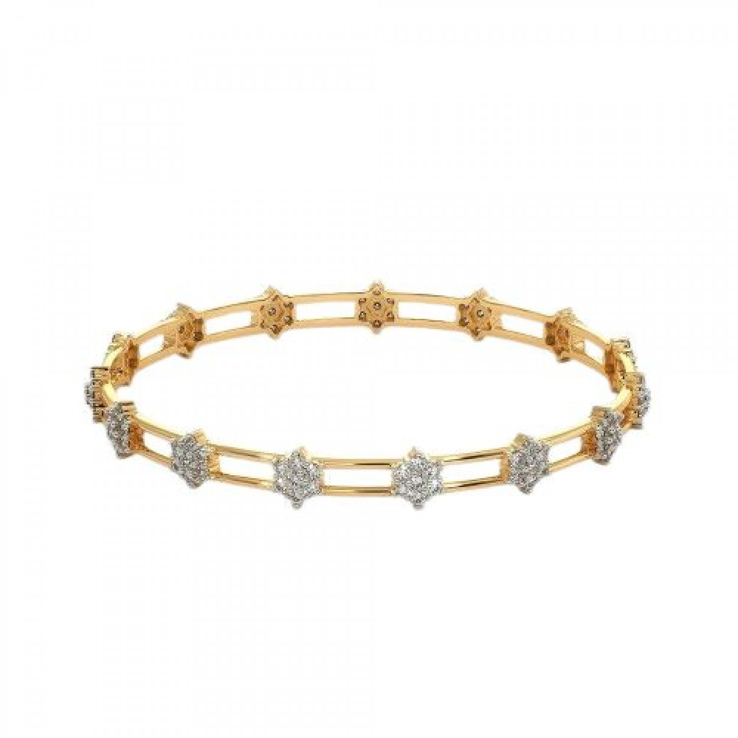 Cutout Brilliant Diamond Bangles Cutout Brilliant Diamond Bangles
