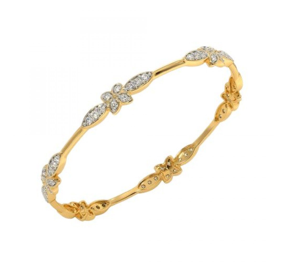 Haiya Modish Diamond Bangles
