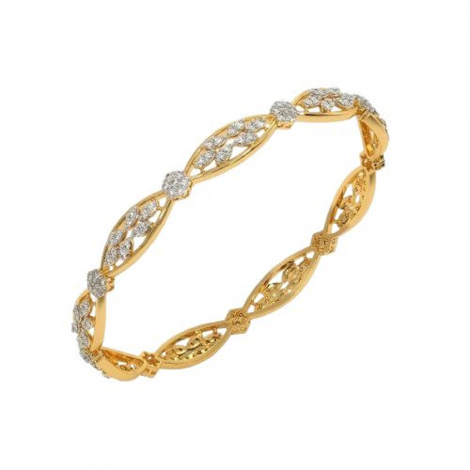 Striking Elegance Diamond Bangles