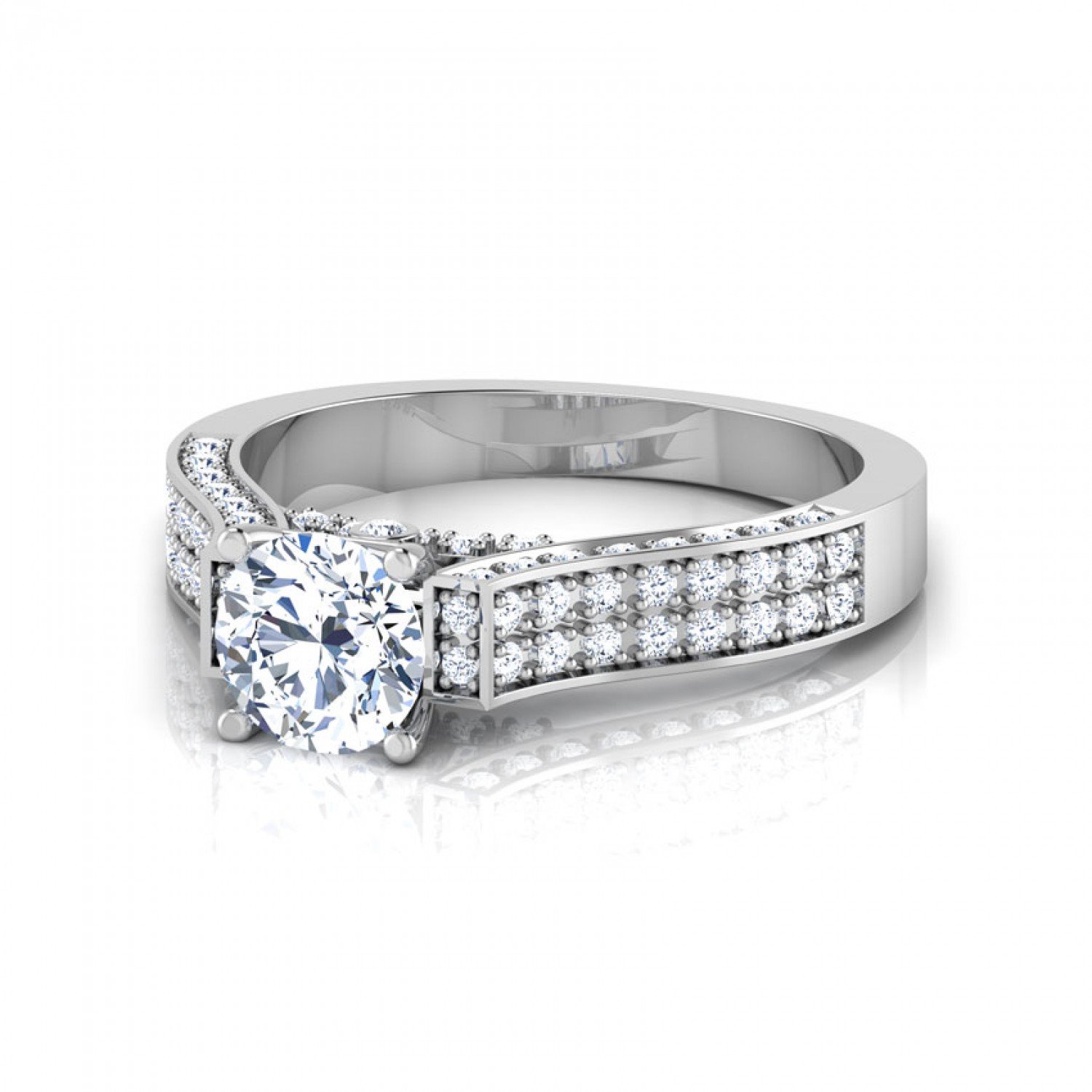 Aveline Glam Solitaire Diamond Ring Aveline Glam Solitaire Diamond Ring