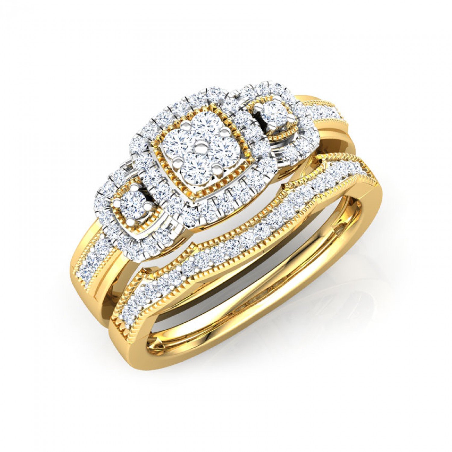 Helix Sparkle Solitaire Diamond Ring