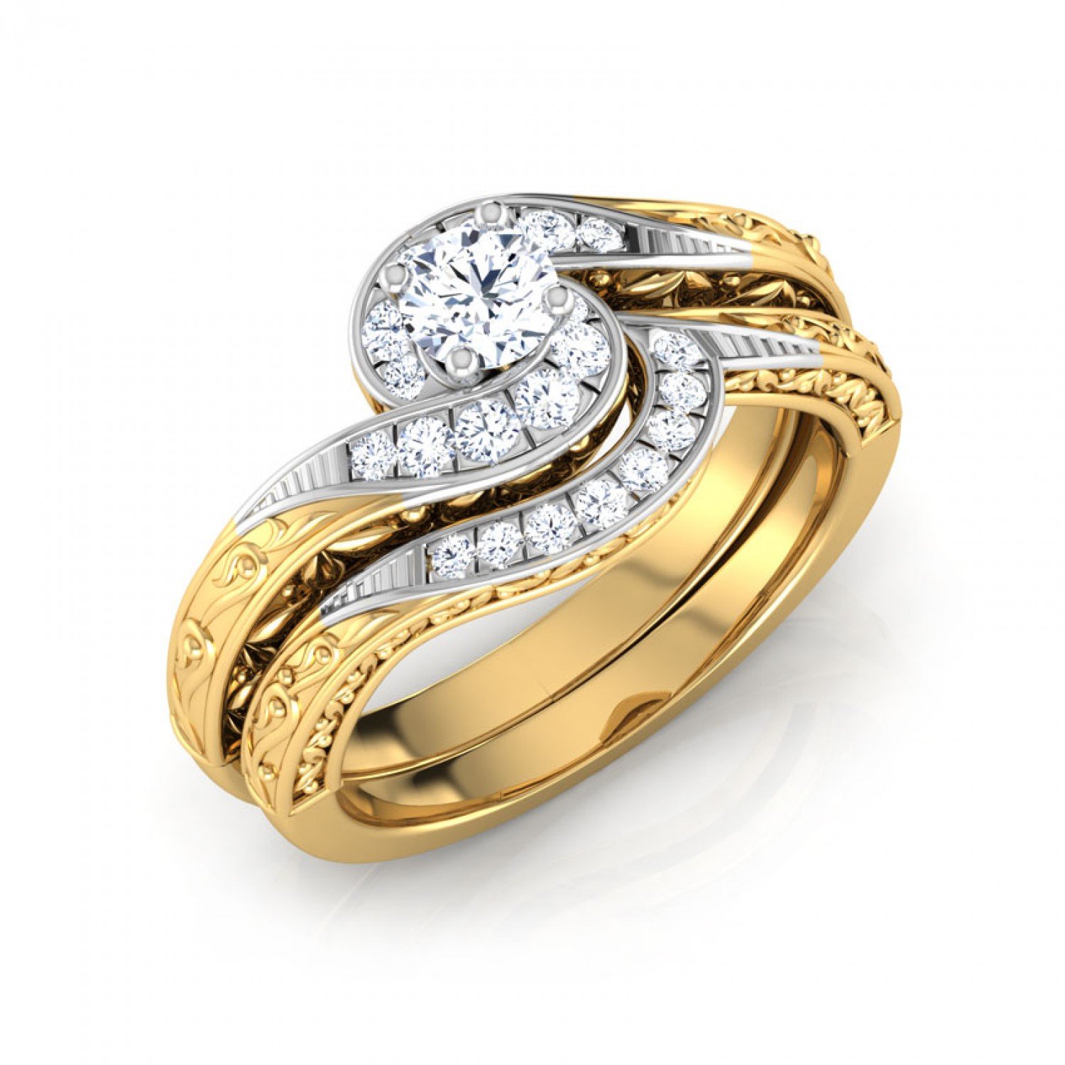 Whirl Radiance Solitaire Diamond Ring Whirl Radiance Solitaire Diamond Ring