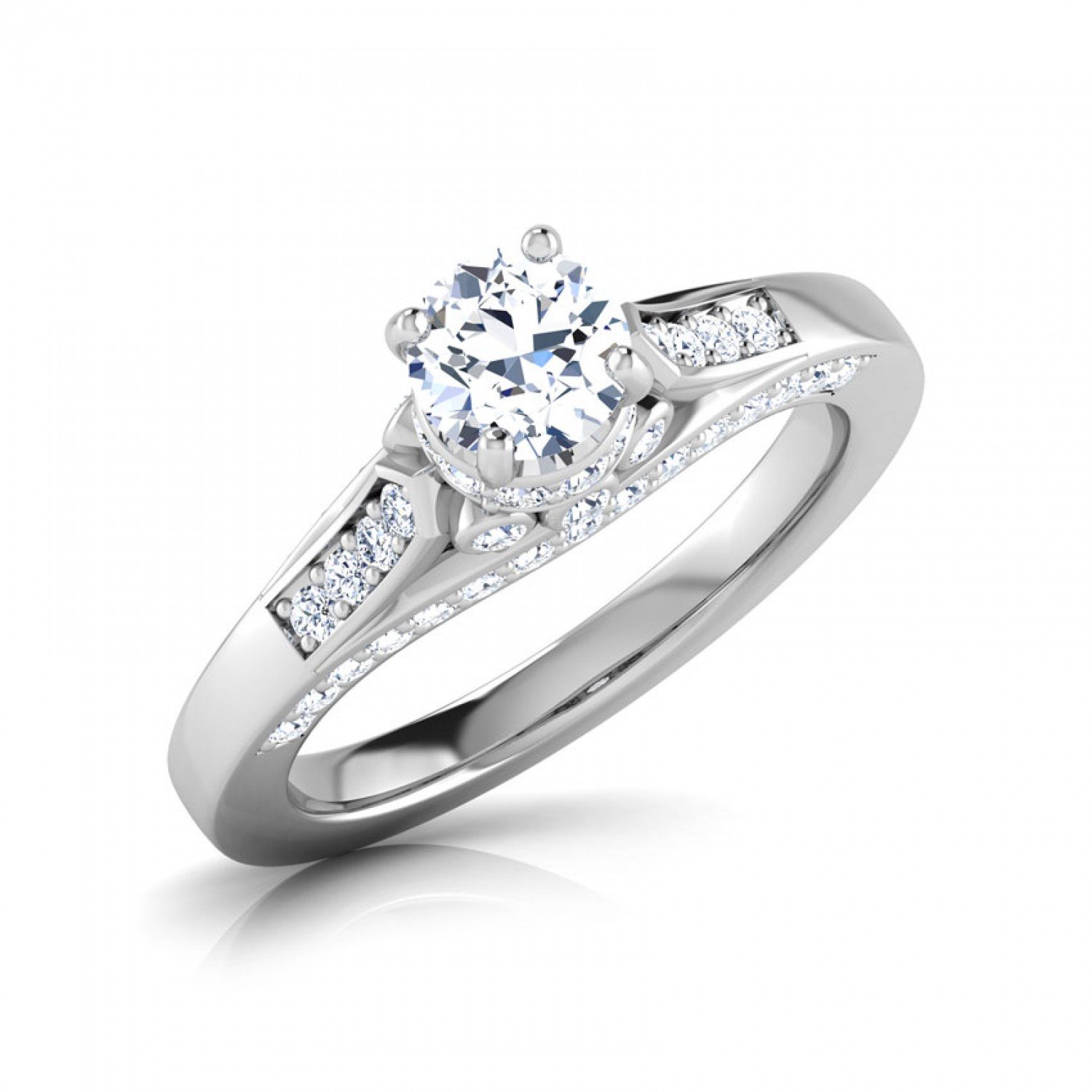 Aninata Elegant Solitaire Diamond Ring Aninata Elegant Solitaire Diamond Ring