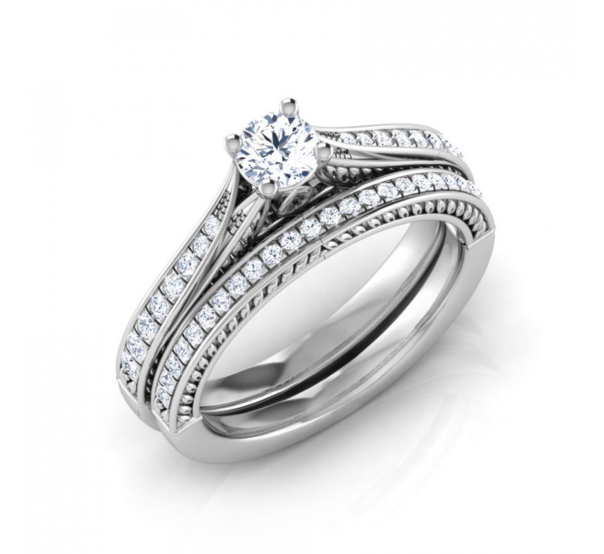 Upexa Bridal Diamond Ring Set
