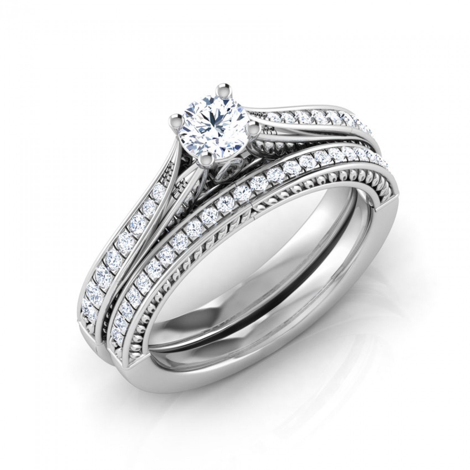 Upexa Bridal Diamond Ring Set Upexa Bridal Diamond Ring Set