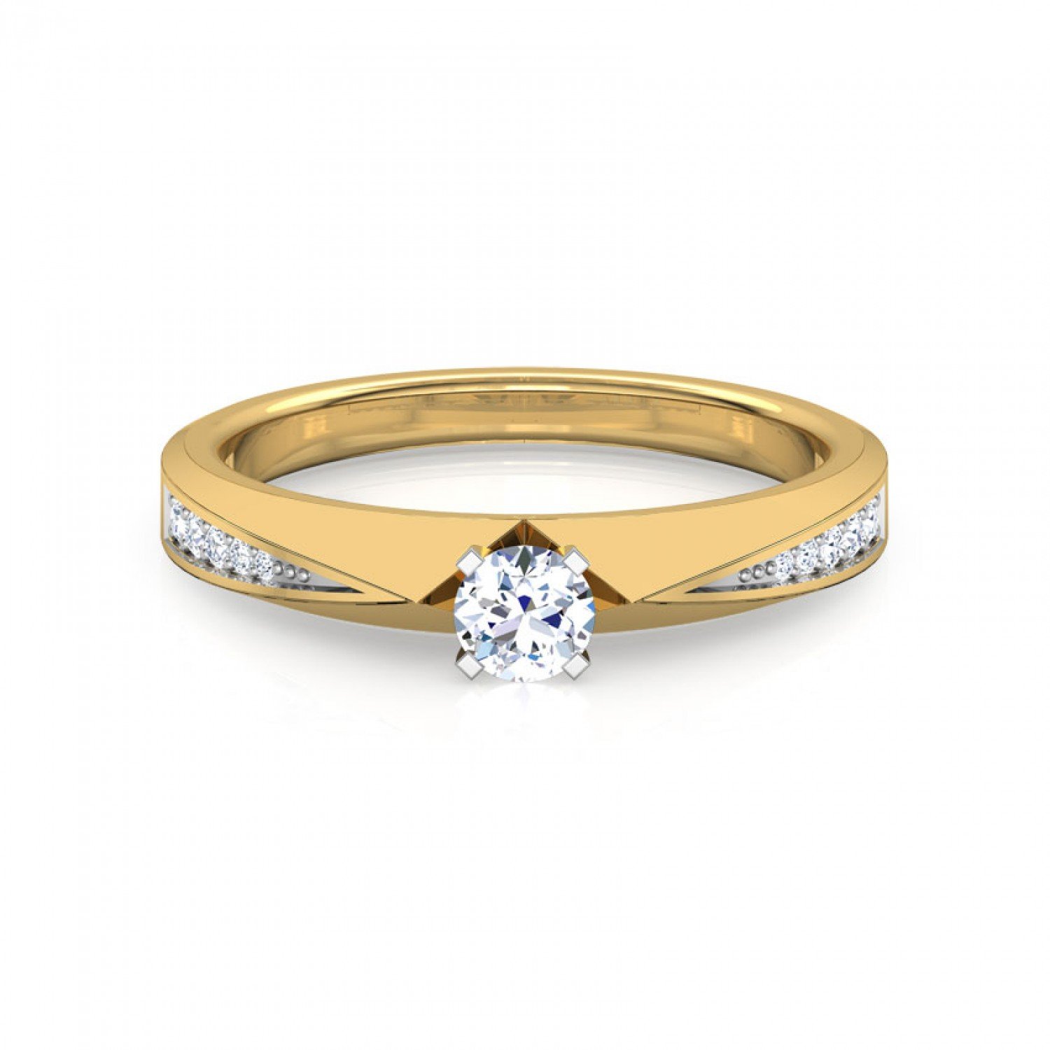 Fest Halo Solitaire Diamond Ring