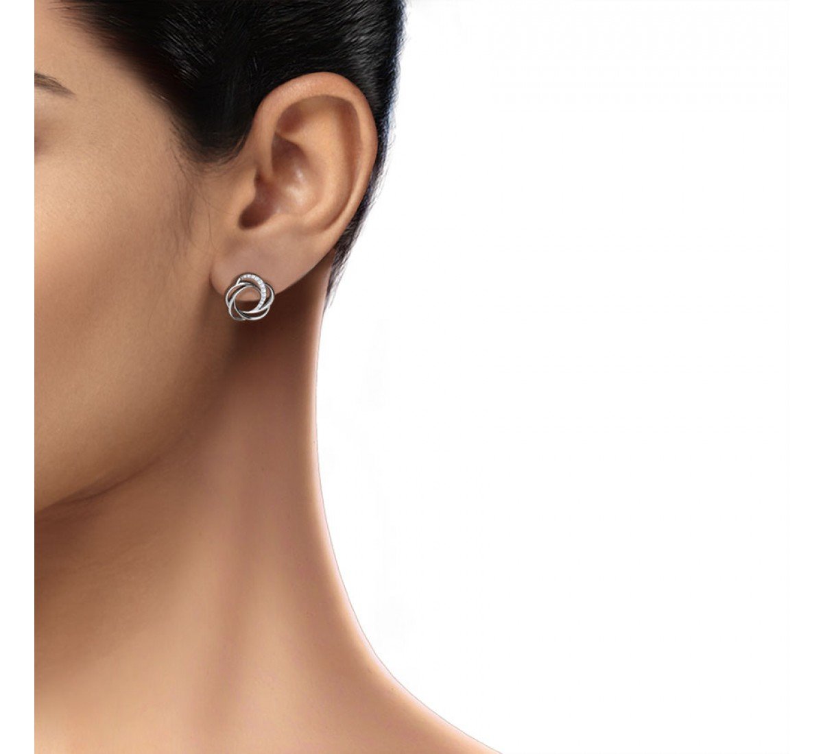 Whorl Daimond Earrings