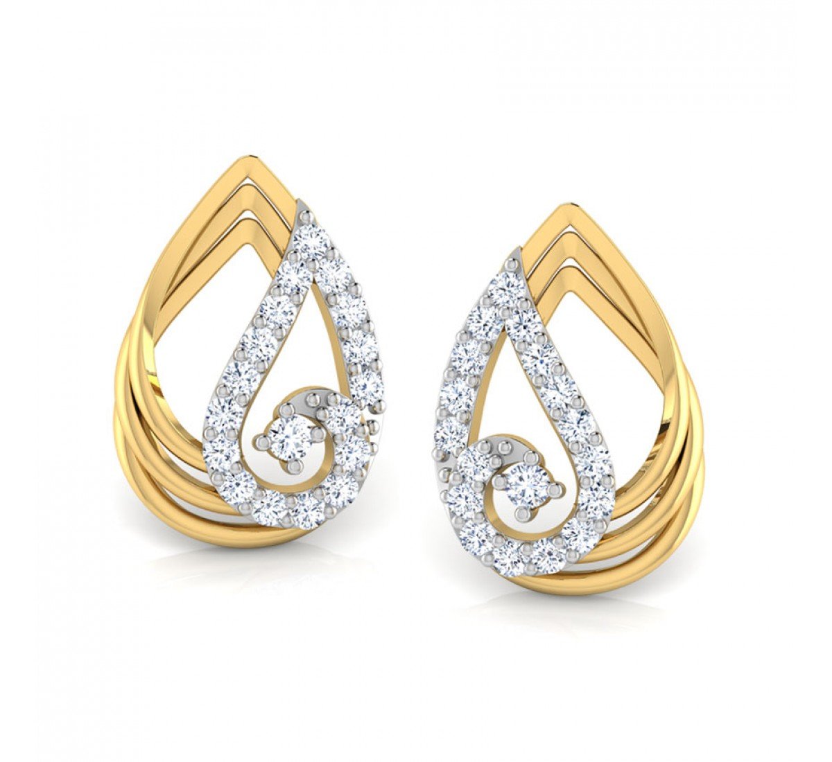 Tranquil Duo Diamond Earrings