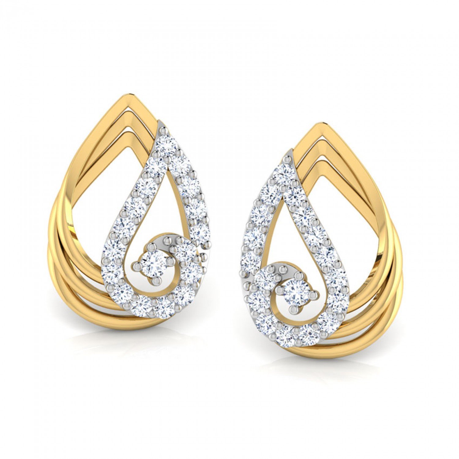 Tranquil Duo Diamond Earrings Tranquil Duo Diamond Earrings