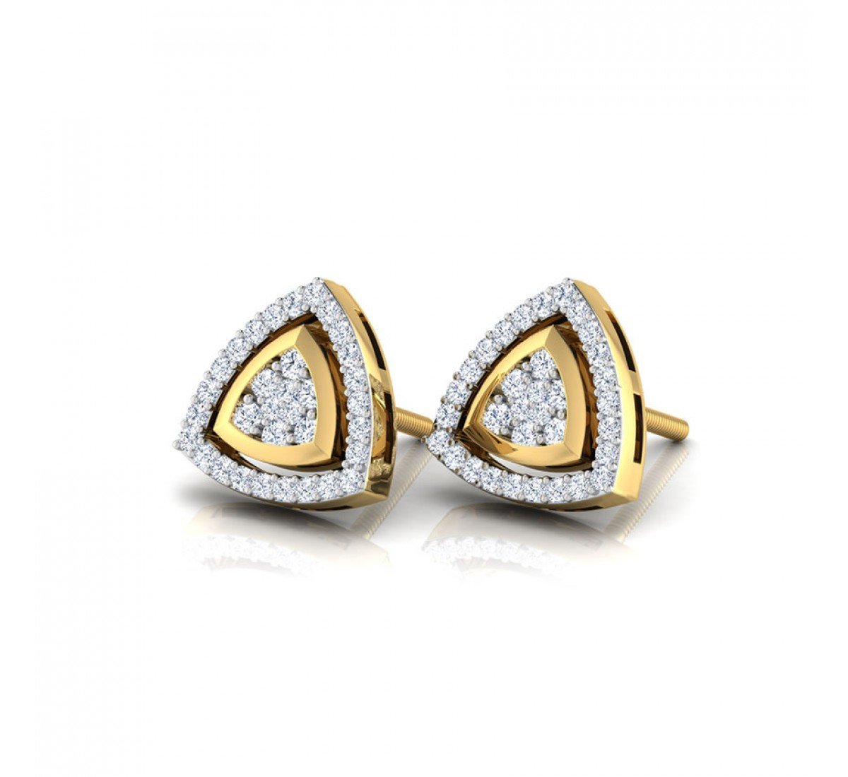 Elaine Peony Daimond Earrings