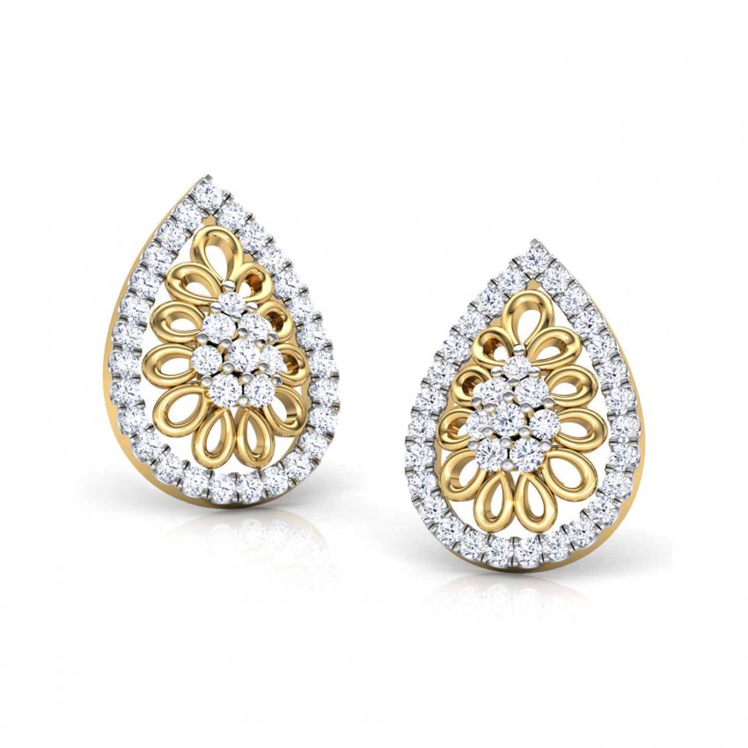 Turquoise Clique Diamond Earrings Turquoise Clique Diamond Earrings