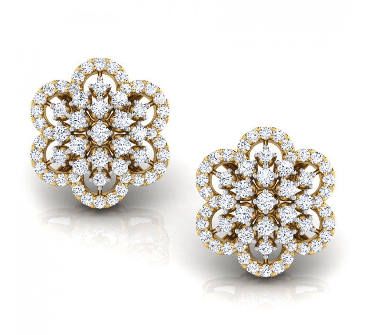 Reflective Daimond Earrings