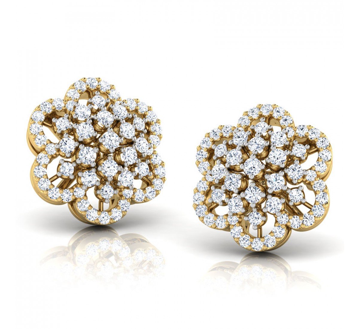 Reflective Daimond Earrings
