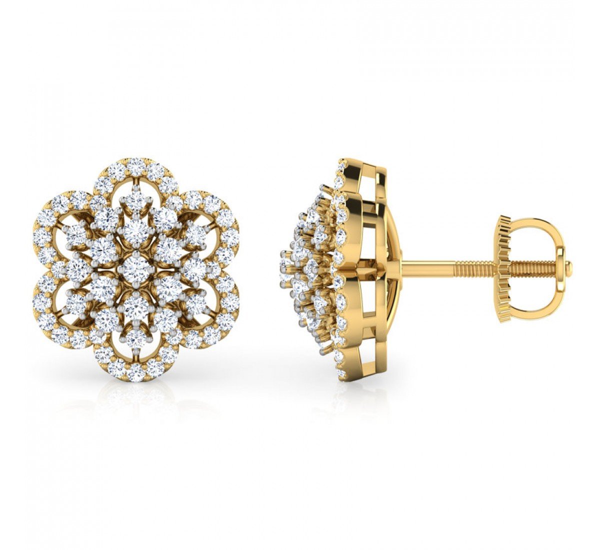 Reflective Daimond Earrings
