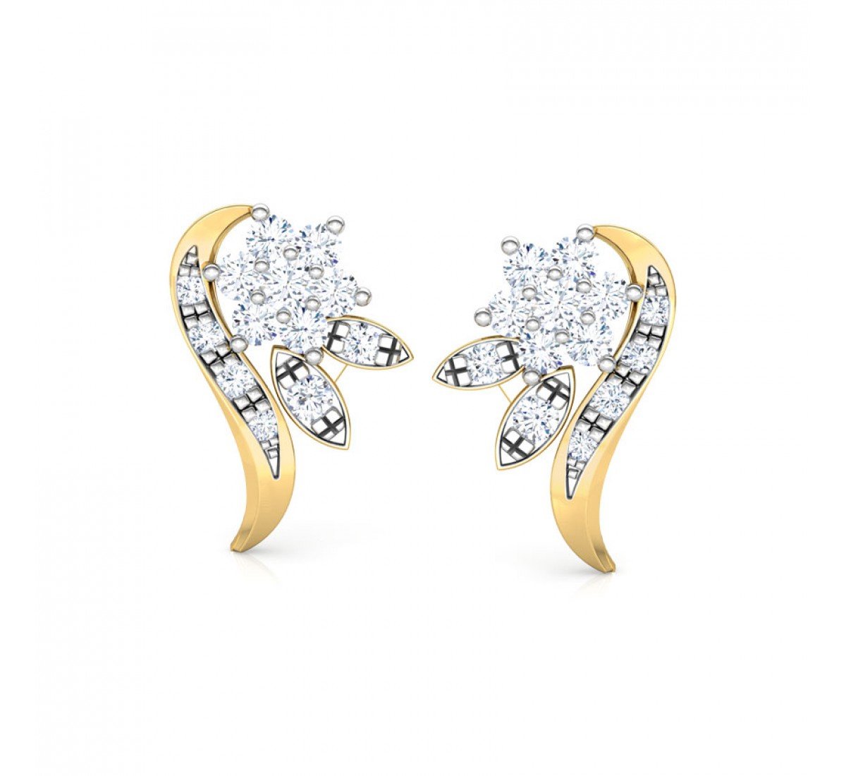 Amethystine Diamond Earrings