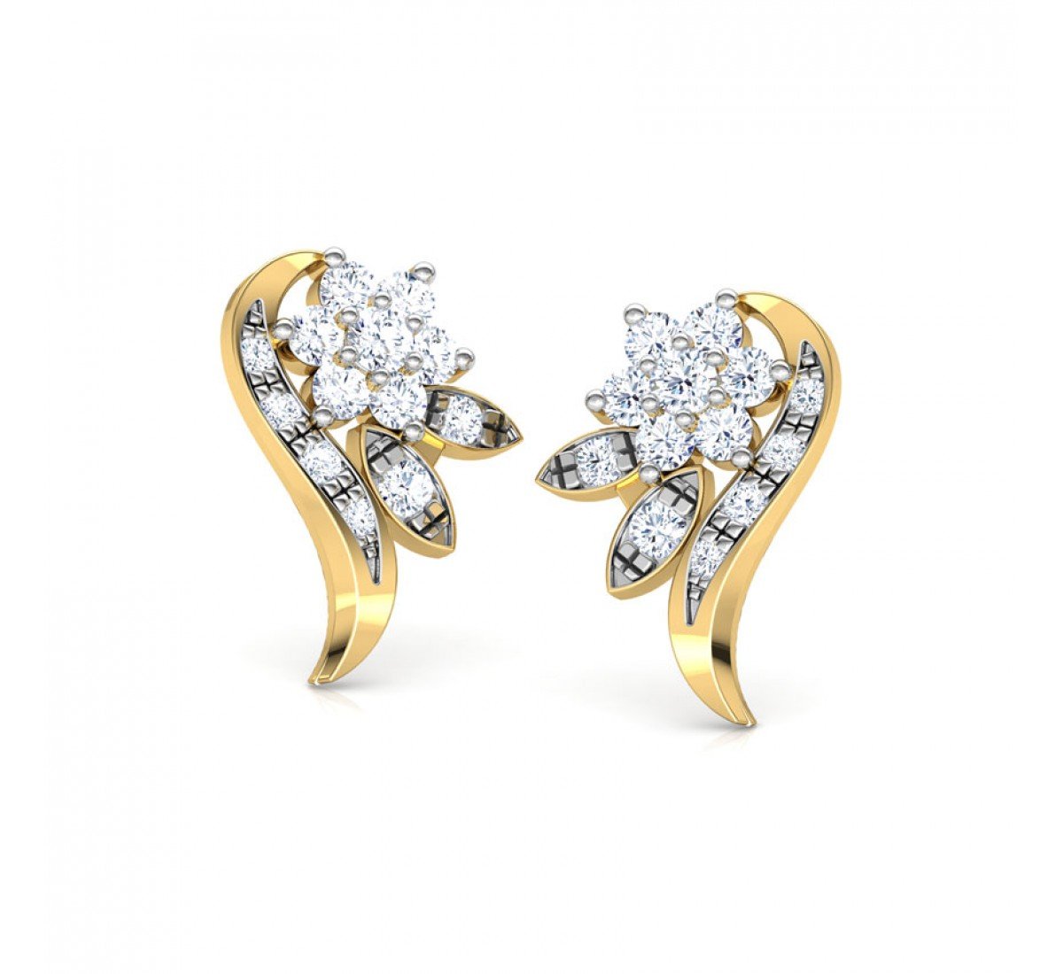 Amethystine Diamond Earrings