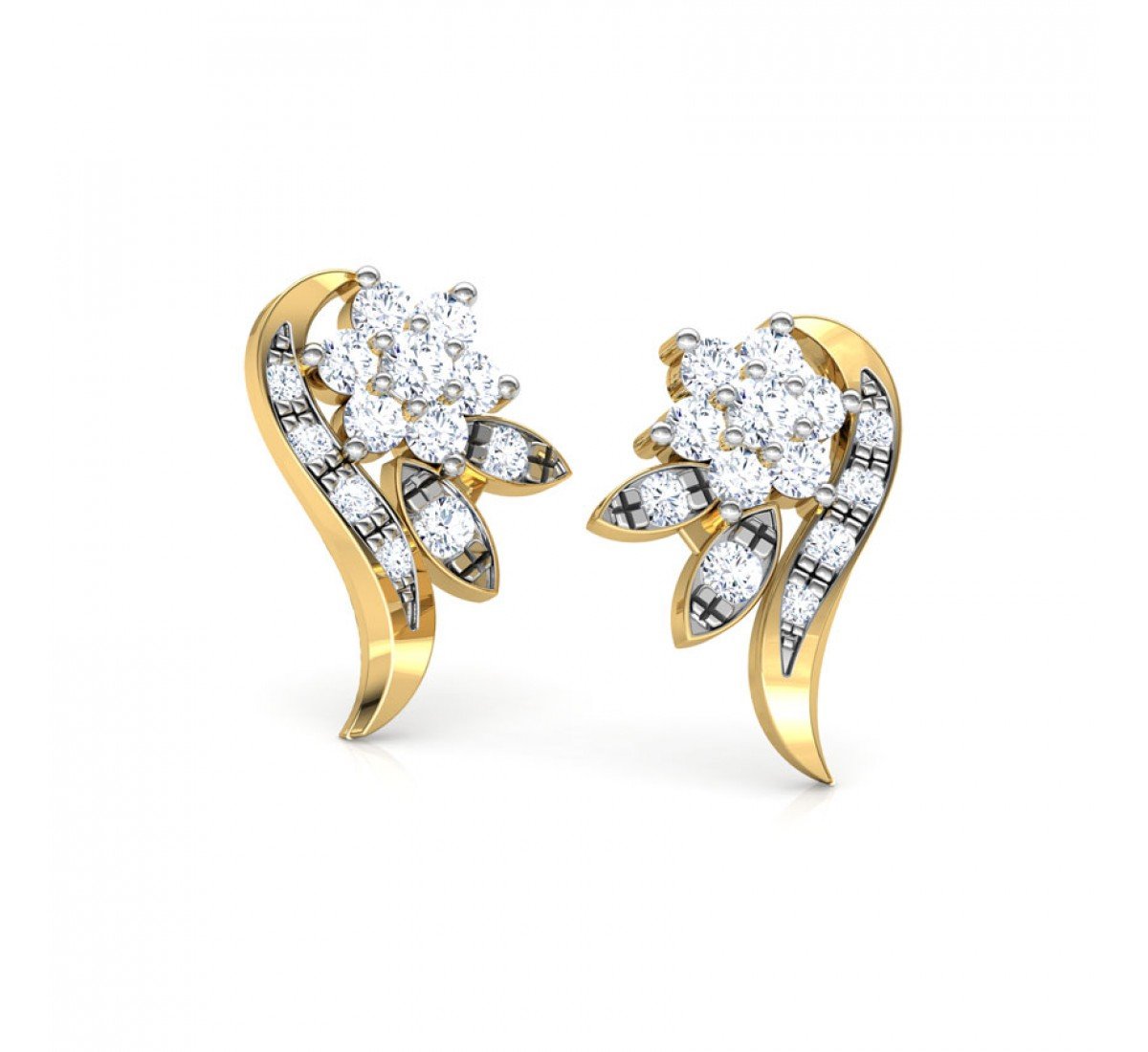 Amethystine Diamond Earrings
