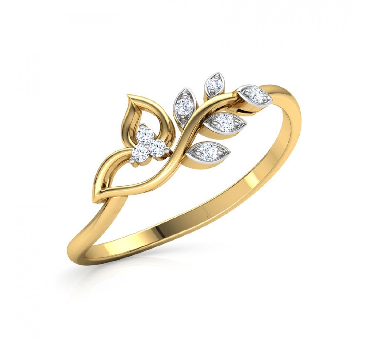 Classic Petalled Diamond Ring