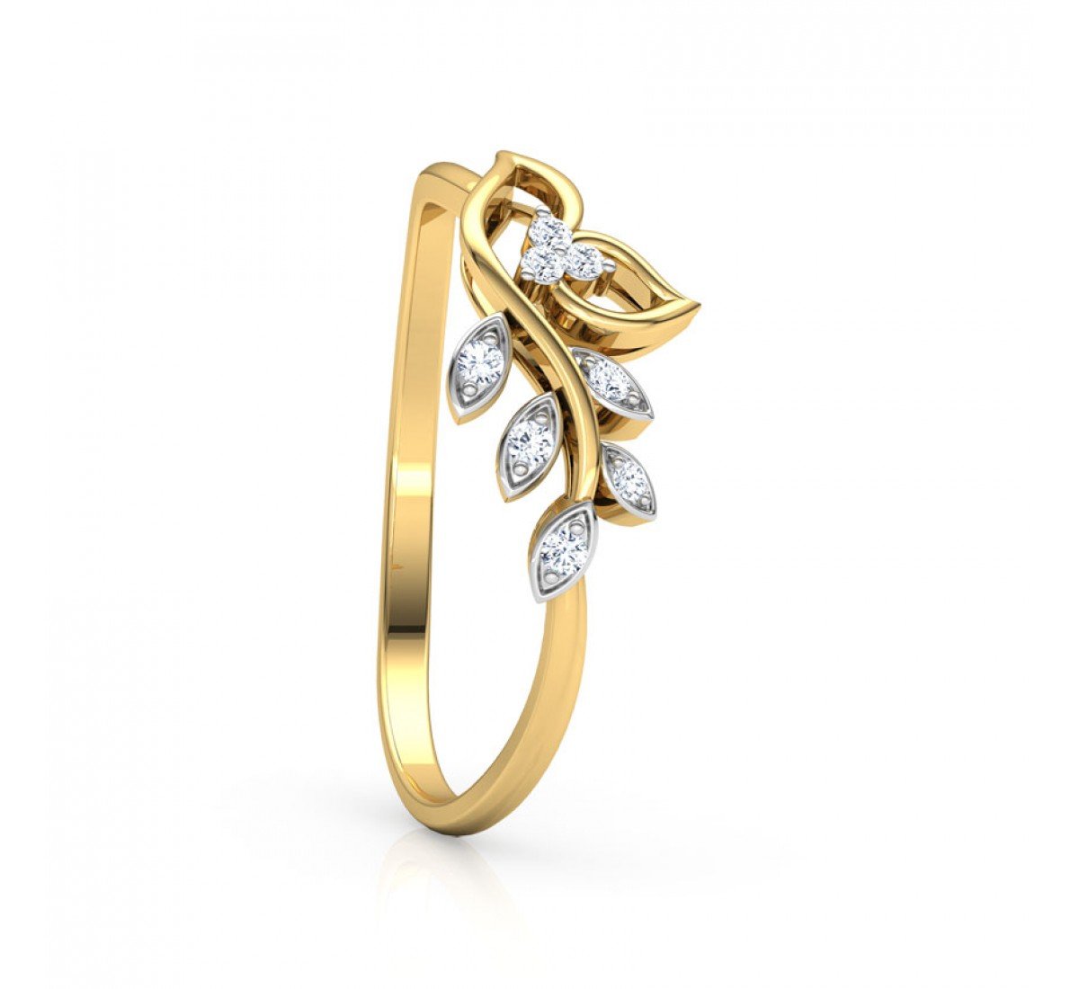 Classic Petalled Diamond Ring