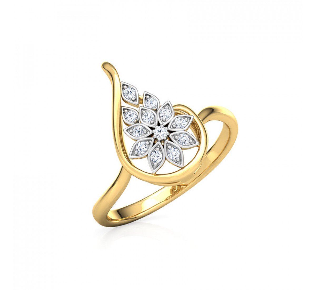 Trickel Shining Diamond Ring