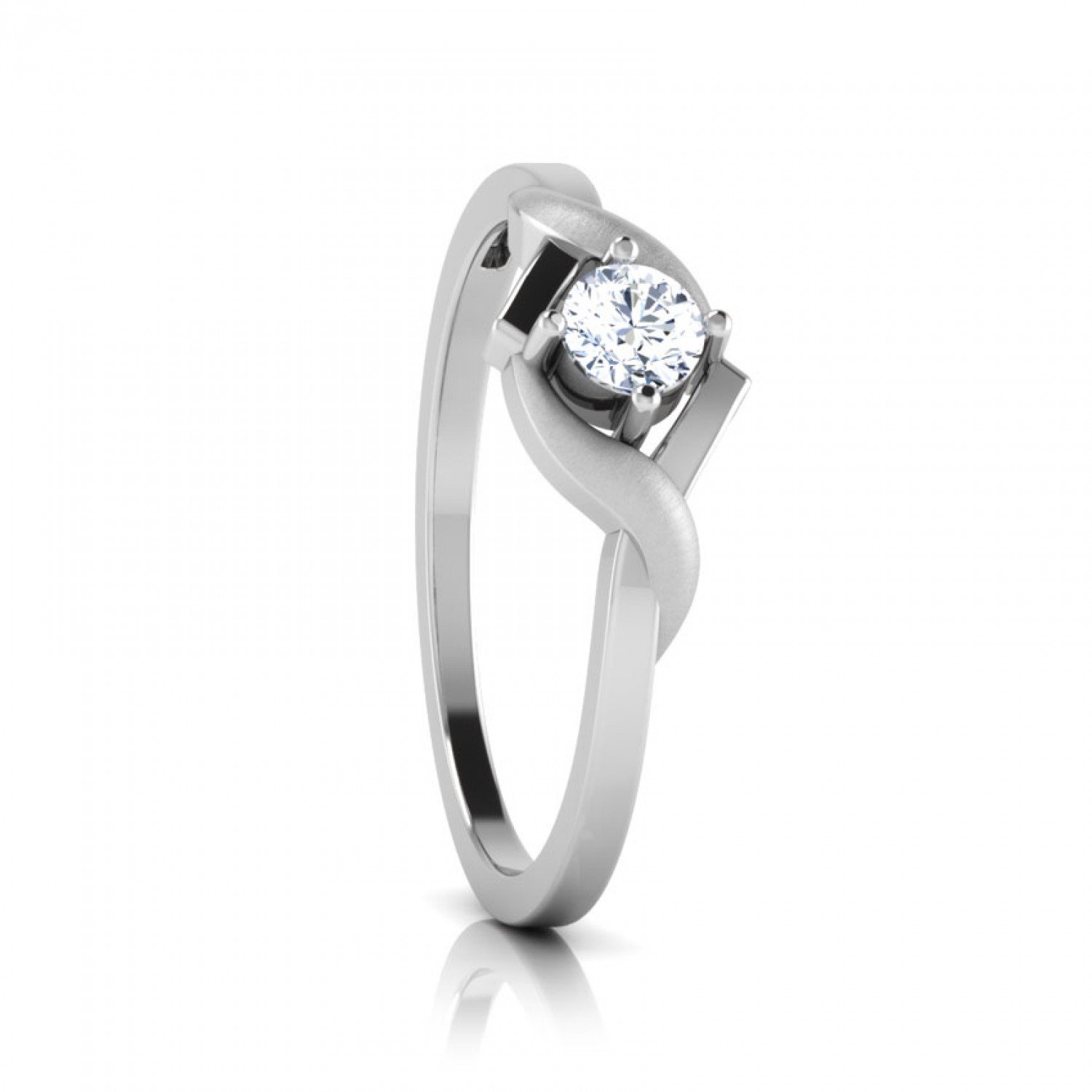 Adornaral ove Solitaire Diamond Ring Adornaral ove Solitaire Diamond Ring