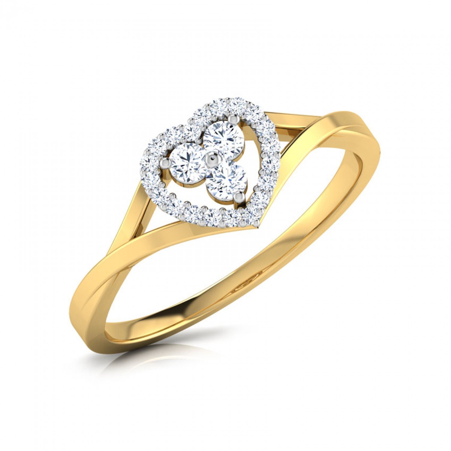 Scallop Twisty Diamond Ring Scallop Twisty Diamond Ring