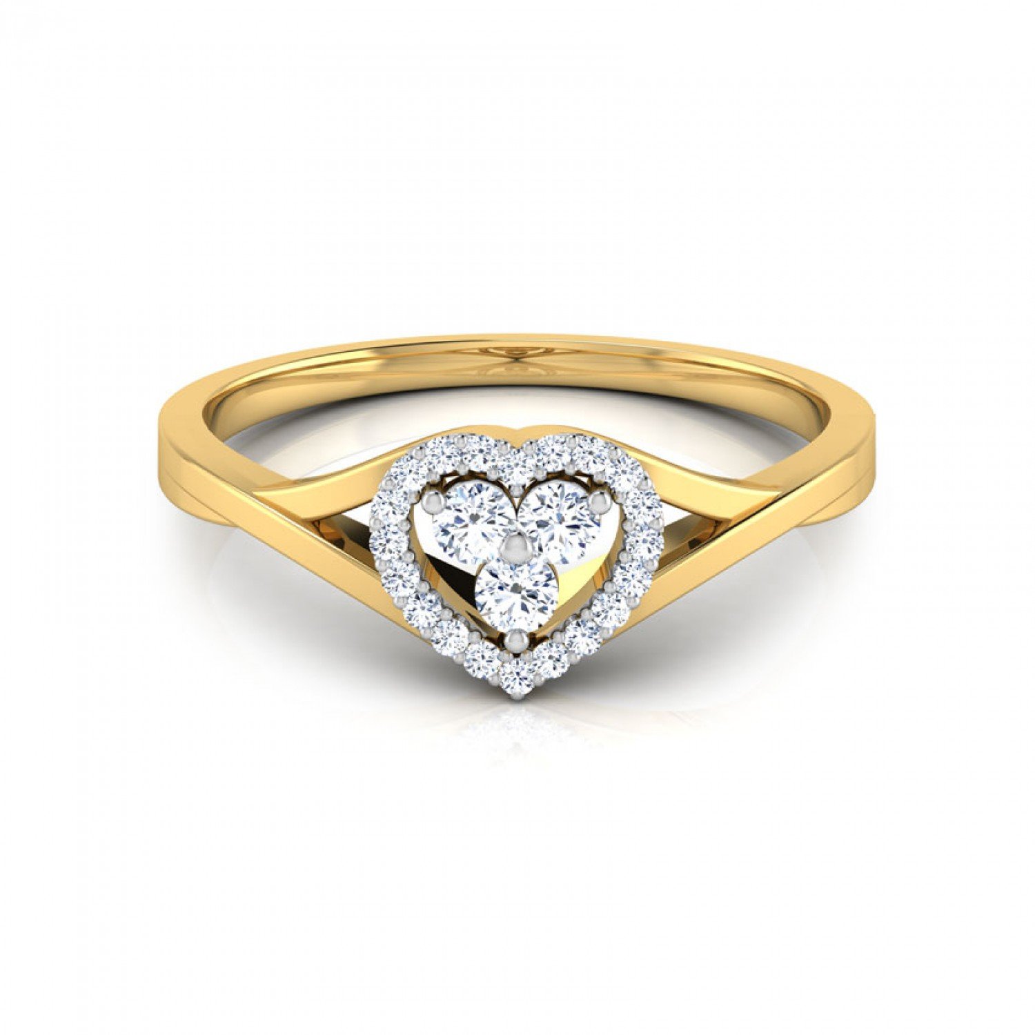 Scallop Twisty Diamond Ring Scallop Twisty Diamond Ring