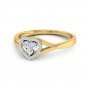 Scallop Twisty Diamond Ring