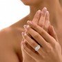 Classic Crossover Diamond Ring