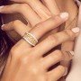 Amber Flock Diamond Ring
