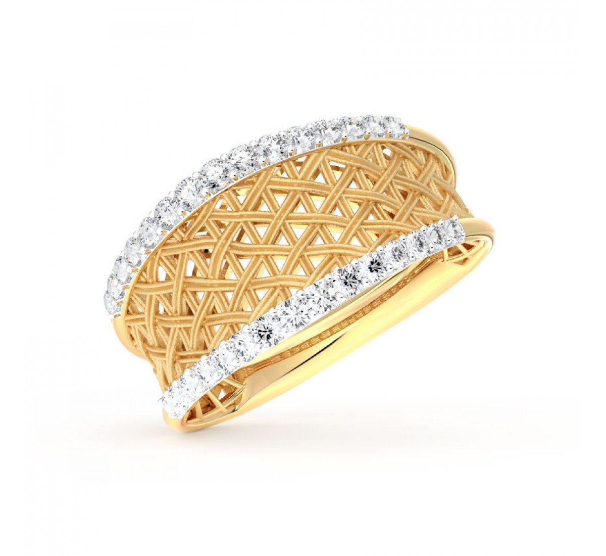 Amber Flock Diamond Ring