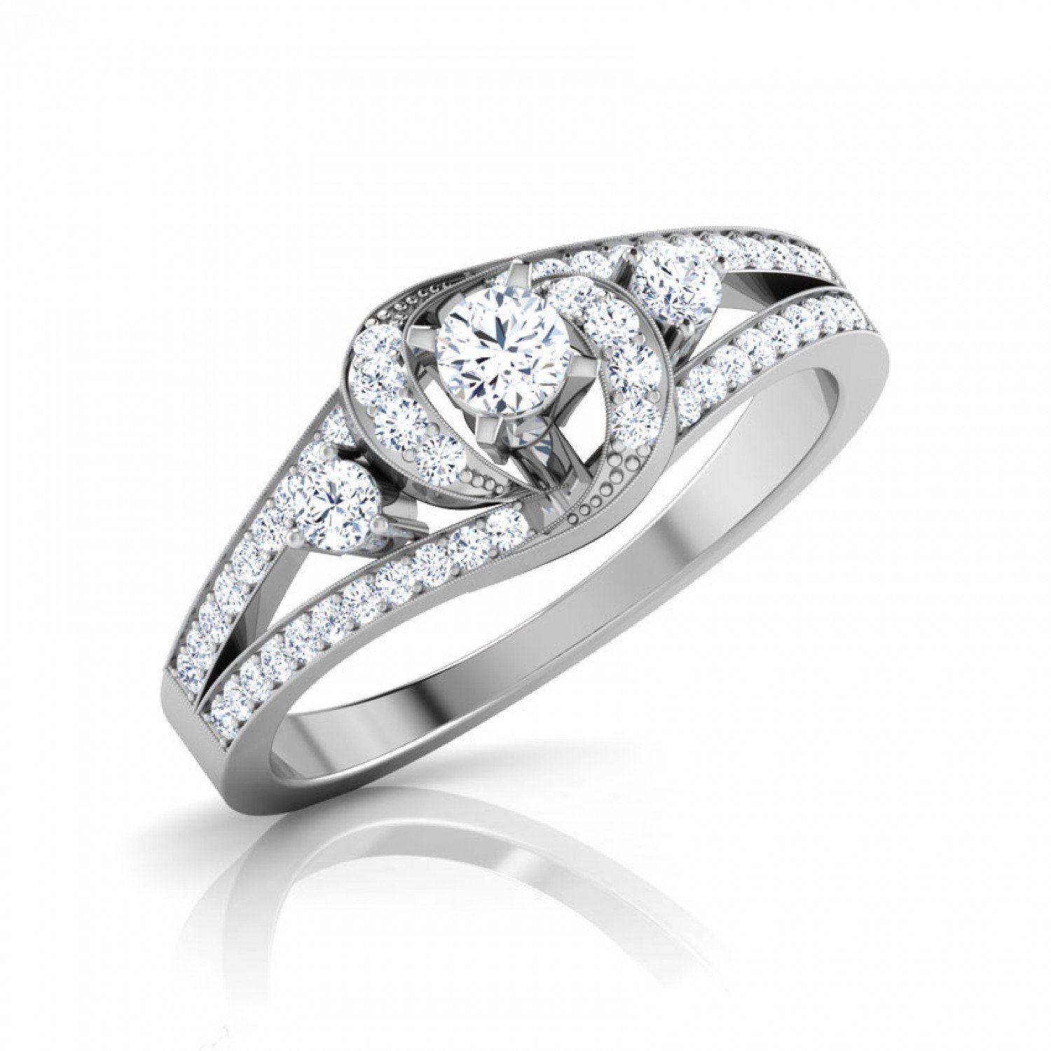 Shimmering Solitaire Diamond Ring Shimmering Solitaire Diamond Ring