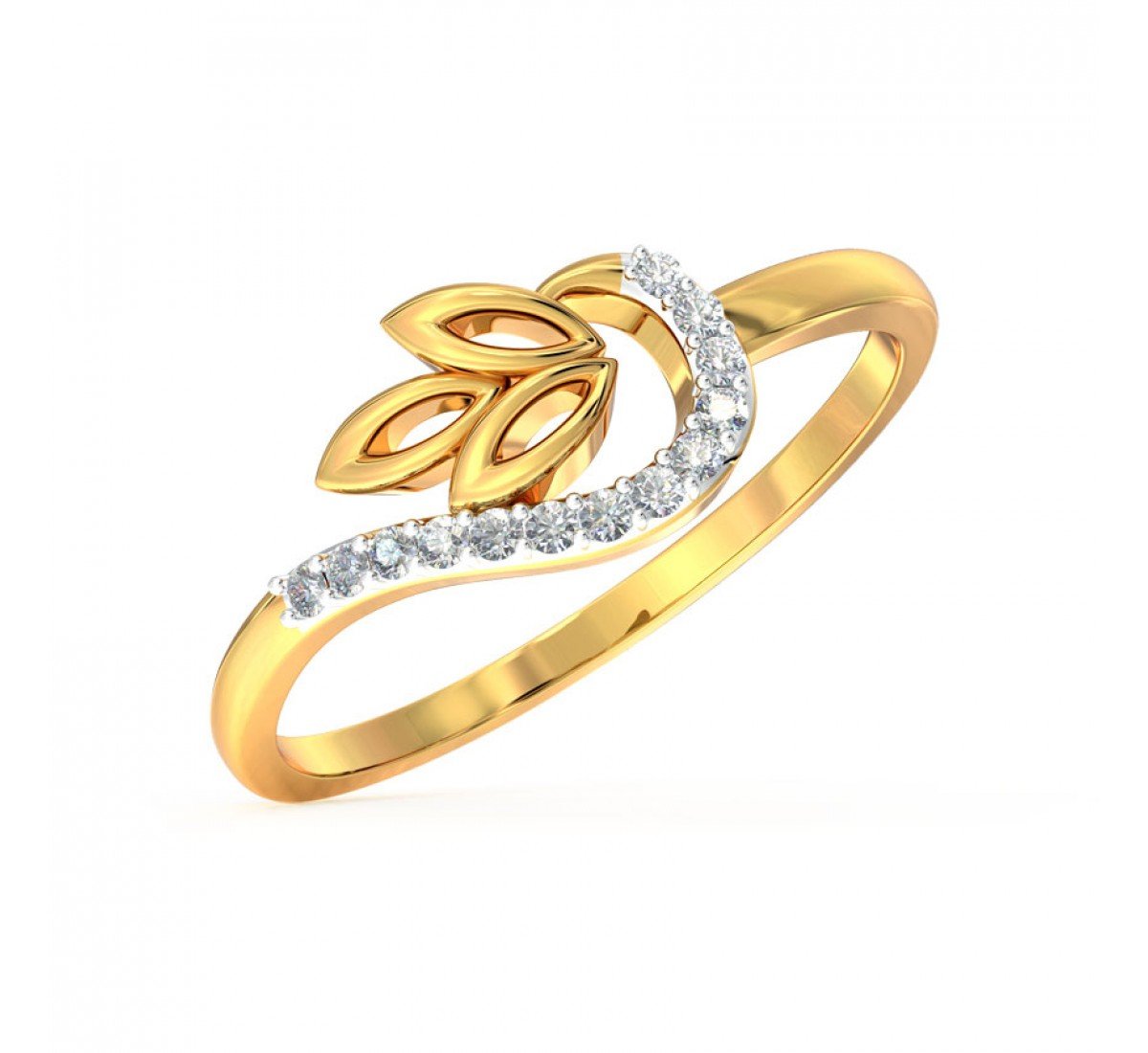 Cabriole Swerve Diamond Ring