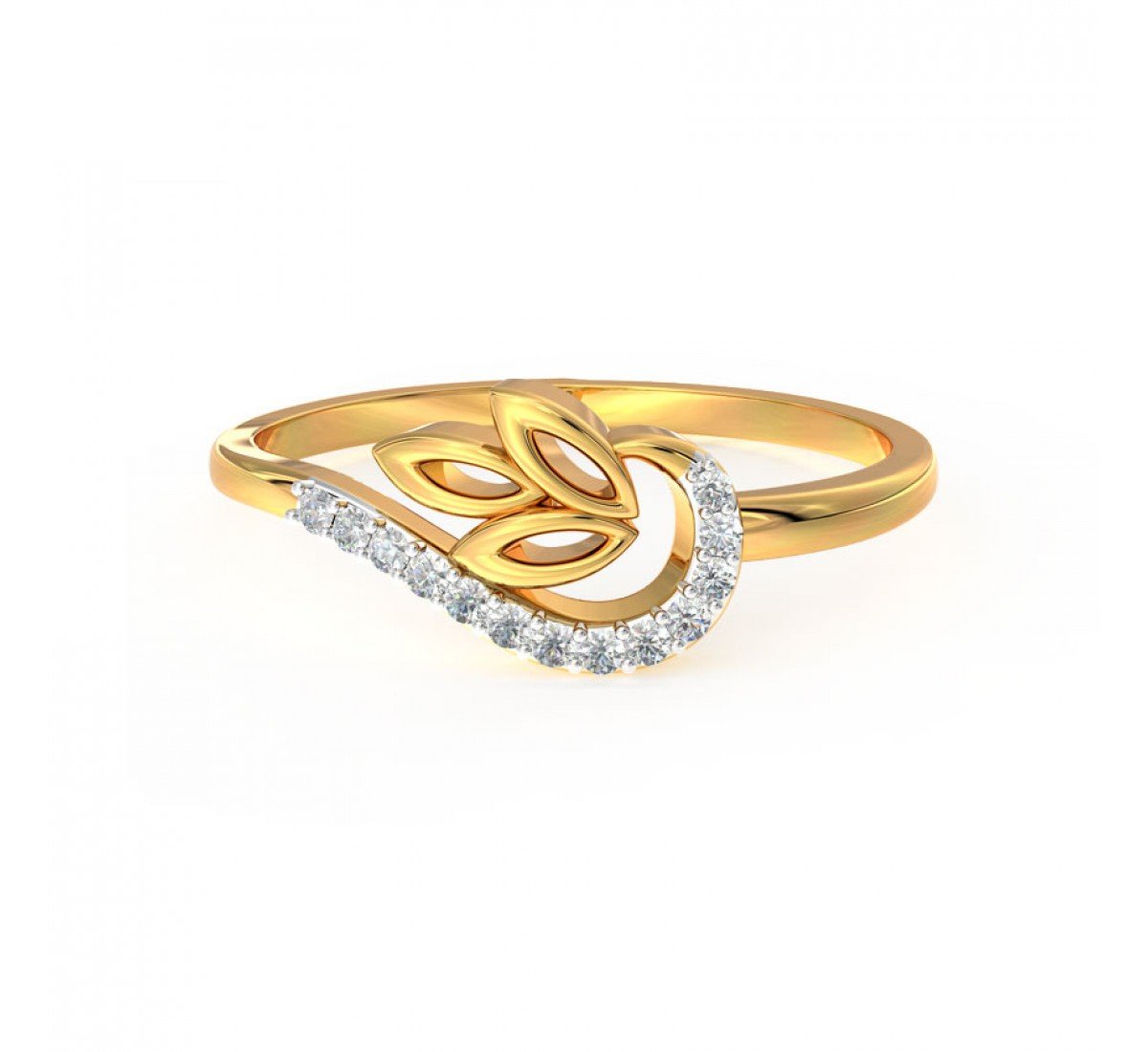 Cabriole Swerve Diamond Ring