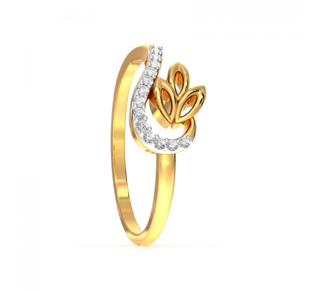 Cabriole Swerve Diamond Ring