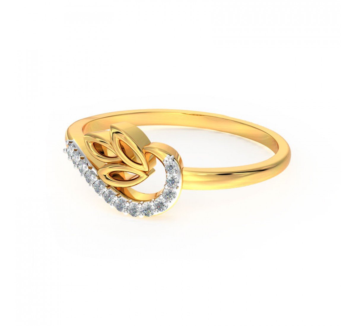 Cabriole Swerve Diamond Ring