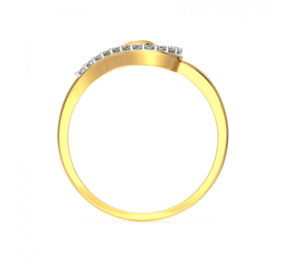 Cabriole Swerve Diamond Ring