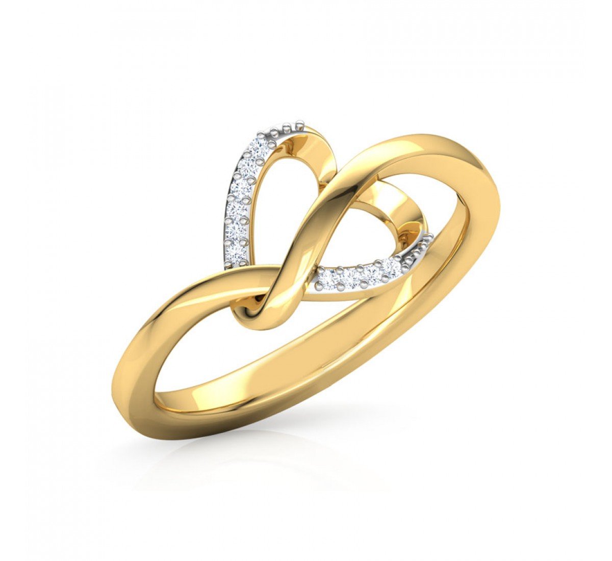 Miracle Loop Plate Diamond Ring