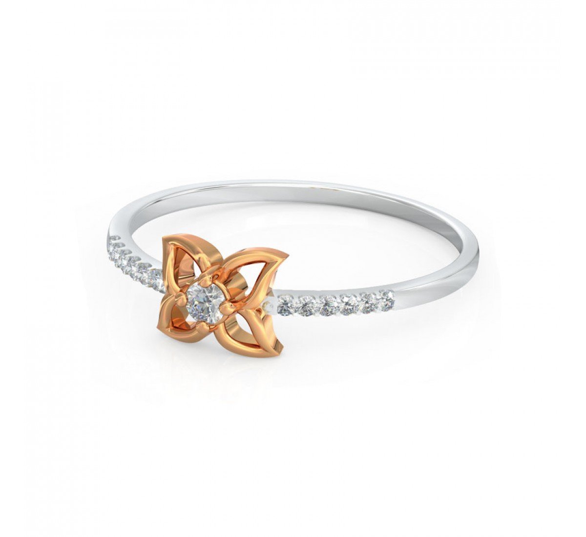Scepter Wave Diamond Ring