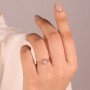 Stellar Droplet Diamond Ring