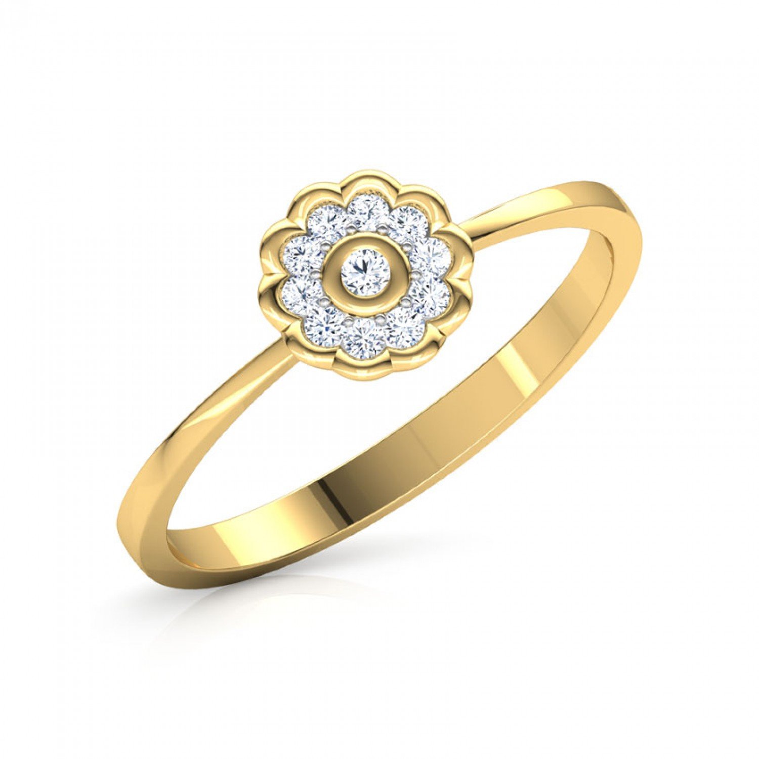 Crafted Pretty Diamond Ring